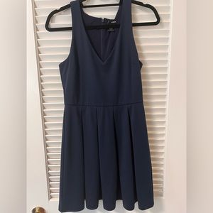 Aqua pleated dress